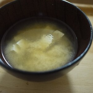 絹ごし豆腐の味噌汁